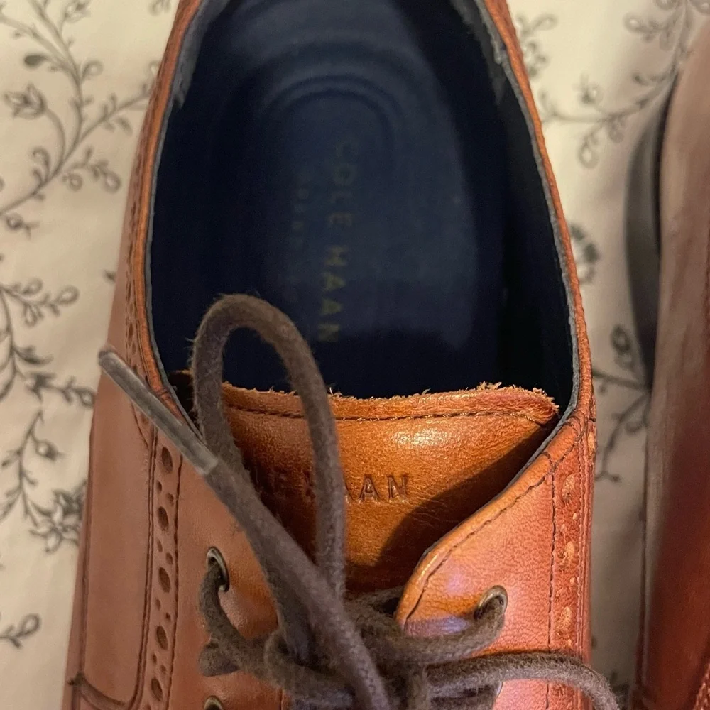 Cole Haan Tan Leather Men's Oxfords